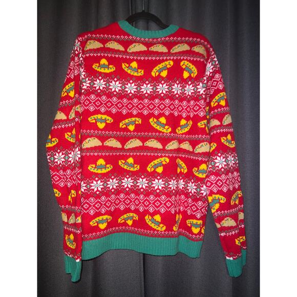 Ugly Christmas Sweater Xmas Size Large Taco - Picture 3 of 3